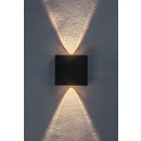Rabalux 77191 LED vonkajšie nástenné svietidlo Portel | 2W integrovaný LED zdroj | 160lm | 2700/4000K | čierna