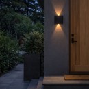 Rabalux 77191 LED vonkajšie nástenné svietidlo Portel | 2W integrovaný LED zdroj | 160lm | 2700/4000K | čierna