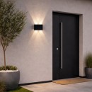 Rabalux 77192 LED vonkajšie nástenné svietidlo Portel | 5W integrovaný LED zdroj | 450lm | 2700/4000K | čierna