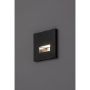Rabalux 77195 LED vonkajšie nástenné svietidlo Lunca | 1W integrovaný LED zdroj | 15lm | 3000/4500/6500K | čierna