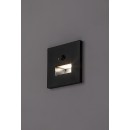 Rabalux 77197 LED vonkajšie nástenné svietidlo Lunca | 1W integrovaný LED zdroj | 15lm | 3000/4500/6500K | pohybové čidlo | čierna