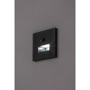 Rabalux 77197 LED vonkajšie nástenné svietidlo Lunca | 1W integrovaný LED zdroj | 15lm | 3000/4500/6500K | pohybové čidlo | čierna