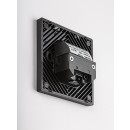 Rabalux 77197 LED vonkajšie nástenné svietidlo Lunca | 1W integrovaný LED zdroj | 15lm | 3000/4500/6500K | pohybové čidlo | čierna