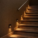 Rabalux 77197 LED vonkajšie nástenné svietidlo Lunca | 1W integrovaný LED zdroj | 15lm | 3000/4500/6500K | pohybové čidlo | čierna