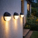 Rabalux 77203 LED solárne vonkajšie nástenné svietidlo Lermos | 0,1W integrovaný LED zdroj | 3lm | 3000K | čierna