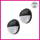 Rabalux 77203 LED solárne vonkajšie nástenné svietidlo Lermos | 0,1W integrovaný LED zdroj | 3lm | 3000K | čierna