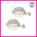 Rabalux 77205 LED solárne vonkajšie nástenné svietidlo Montoro | 0,1W integrovaný LED zdroj | 3lm | 3000K | biela
