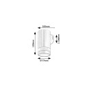 Rabalux 77211 LED vonkajšie nástenné svietidlo Urfa Line | 9W integrovaný LED zdroj | 800lm | 3000/4000/6000K | hnedá