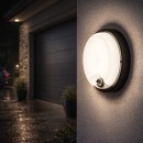 Rabalux 77213 LED vonkajšie nástenné svietidlo Lonato | 18W integrovaný LED zdroj | 1730lm | 4000K | pohybové čidlo | čierna