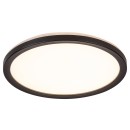 Rabalux 7774 LED vonkajšia stropnica Inverness 1x15W | 1190lm | 2700-6500K | IP44 - diaľkové ovládanie, stmievateľná, nočný režim,WiFi, časovač, čierna