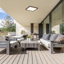 Rabalux 7775 LED vonkajšia stropnica Inverness 1x15W | 1190lm | 2700-6500K | IP44 - diaľkové ovládanie, stmievateľná, nočný režim,WiFi, časovač, čierna