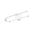 Rabalux 98078002 LED nástenné svietidlo nad zrkadlo Gaten | 12W integrovaný LED zdroj | 630lm | 3000K