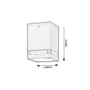 Rabalux 7818 vonkajšie stropné prisadené svietidlo Zombor 1x35W | GU10 | IP54 - antracit