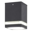 Rabalux 7818 vonkajšie stropné prisadené svietidlo Zombor 1x35W | GU10 | IP54 - antracit