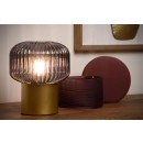 Lucide 78595/01/02 stolná lampička Jany 1x40W | E14 - mosadzná, vypínač na kábli