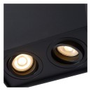 Lucide 22953/02/30 stropné bodové svietidlo Tube 2x50W | GU10 - čierna, nastaviteľné, stmievateľné