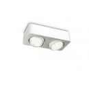 prisadené stropné svietidlo bodové Philips Confident 2x9W GX53 - biela