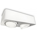 prisadené stropné svietidlo bodové Philips Confident 2x9W GX53 - biela