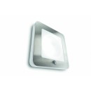 vonkajšie nástenné svietidlo s pohybovým čidlom Philips ORCHARD 1x22W 2GX13 - nerezová oceľ