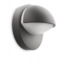 vonkajšie nástenné svietidlo Philips 1x12W E27 - antracit šedá
