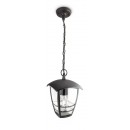 vonkajšie závesné svietidlo Philips CREEK 1x60W E27 - čierna