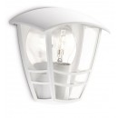 vonkajšie nástenné svietidlo Philips CREEK 1x60W E27 - biela