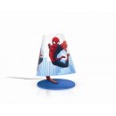 LED detská stolná lampa Philips SPIDER-MAN 1x4W -> nahrádza 30W - modrá