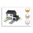 LED vonkajšie nástenné svietidlo s pohybovým čidlom Philips DUSK 1x1,5W - šedá