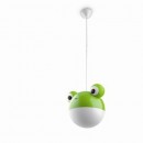 detské závesné stropné svietidlo - luster Philips 1x20W E27 - zelená