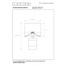 Lucide 10500/81/34 stolná lampička Extravaganza Frizzle 1x40W | E14 - žltá, kov, vypínač na kábli