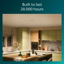 Philips 8721103037992 LED zapustené svietidlo Cilantro  | 5W integrovaný LED zdroj | 550lm | 4000K | čierna