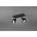 Trio 800700232 prisadené stropné bodové svietidlo Leon 2x35W | GU10 | IP20 - čierna