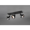 Trio 800700332 prisadené stropné bodové svietidlo Leon 3x35W | GU10 | IP20 - čierna