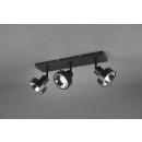 Trio 800700332 prisadené stropné bodové svietidlo Leon 3x35W | GU10 | IP20 - čierna