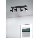 Trio 800700432 prisadené stropné bodové svietidlo Leon 4x35 W | GU10 | IP20 - čierna