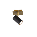 Trio 802400180 nástenné svietidlo Marley 1x25W | GU10 - zlatá, čierna