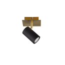 Trio 802400180 nástenné svietidlo Marley 1x25W | GU10 - zlatá, čierna