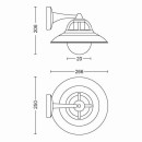 Philips 17381/30 / PN vonkajšie nástenné svietidlo Cormorant 1x42W | E27 | IP44 - čierna