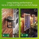 Philips 8720169361904 LED solárne vonkajšie nástenné svietidlo Geri  | 3,2W integrovaný LED zdroj | 500lm | 2700K