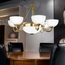 Eglo 82749 závesné stropné svietidlo Savoy 6x40W + 2x60W | E14 + E27 - bronz