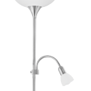 Eglo 82842 stojacie svietidlo Up 2 1x60W + 1x25W | E27 + E14 - matný nikel