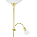Eglo 82843 stojacie svietidlo Up 2 1x60W + 1x25W | E27 + E14 - matný mosadz