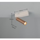 Trio T849210165 LED bodové nástenné svietidlo AMBALA  | 5W integrovaný LED zdroj | 1x500lm | 2300+3000+4000K | vypínač | hnedá