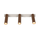 Trio T849210365 LED bodové stropné svietidlo AMBALA  | 5W integrovaný LED zdroj | 3x500lm | 2300+3000+4000K | hnedá