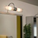 Eglo 85816 nástenné svietidlo nad zrkadlo Granada 2x33W | G9 - chróm