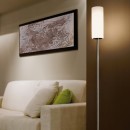 Eglo 85982 stojacie svietidlo Troy 3 1x60W | E14 - matný nikel, biela