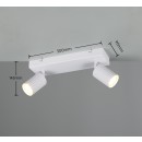 Trio T867700231 bodové stropné svietidlo SOKA  | 10W GU10 | biela