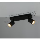 Trio T867700232 bodové stropné svietidlo SOKA  | 10W GU10 | čierna