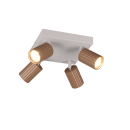 Trio T867730465 bodové stropné svietidlo SOKA  | 10W GU10 | hnedá