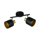 Trio T868800280 bodové stropné svietidlo EVA  | 10W E14 | čierna | zlatá